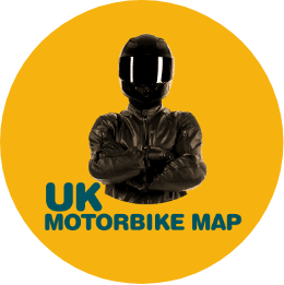 motorbike map logo