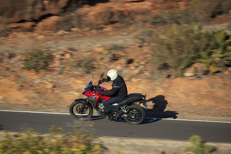 Honda CB500X riding