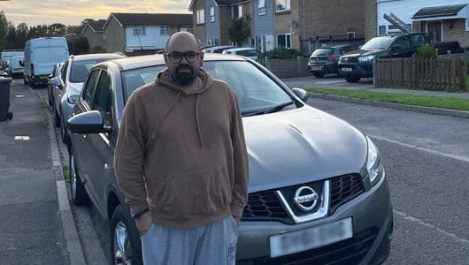 Moneybarn customer Darren with his car