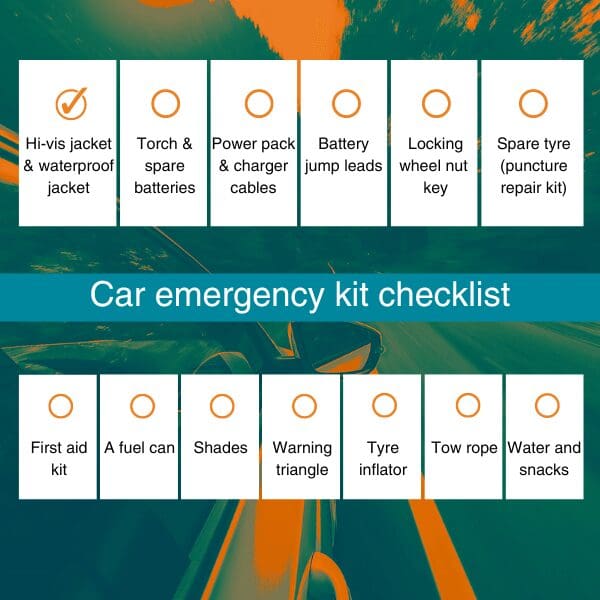 Emergency car kit checklist