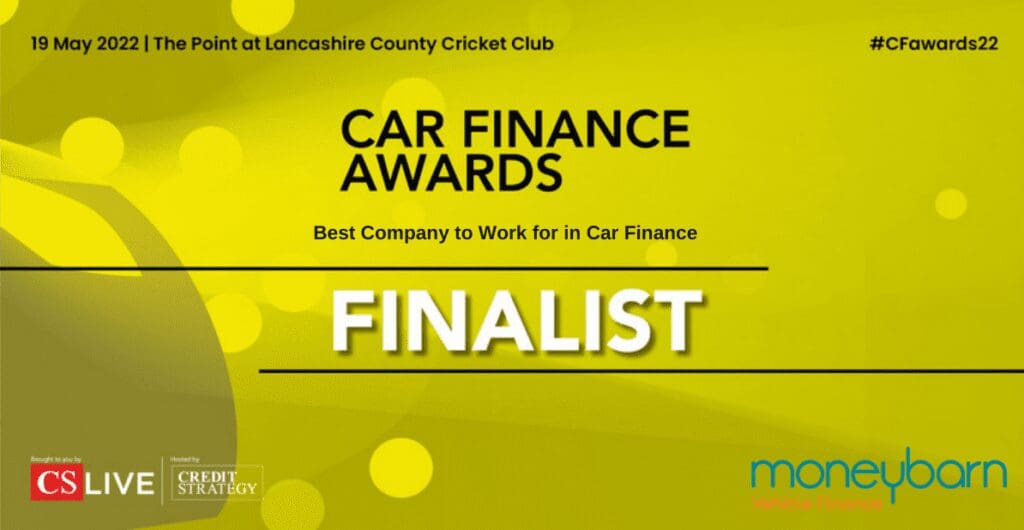 Finalists for 3 Awards at Car Finance Awards Moneybarn