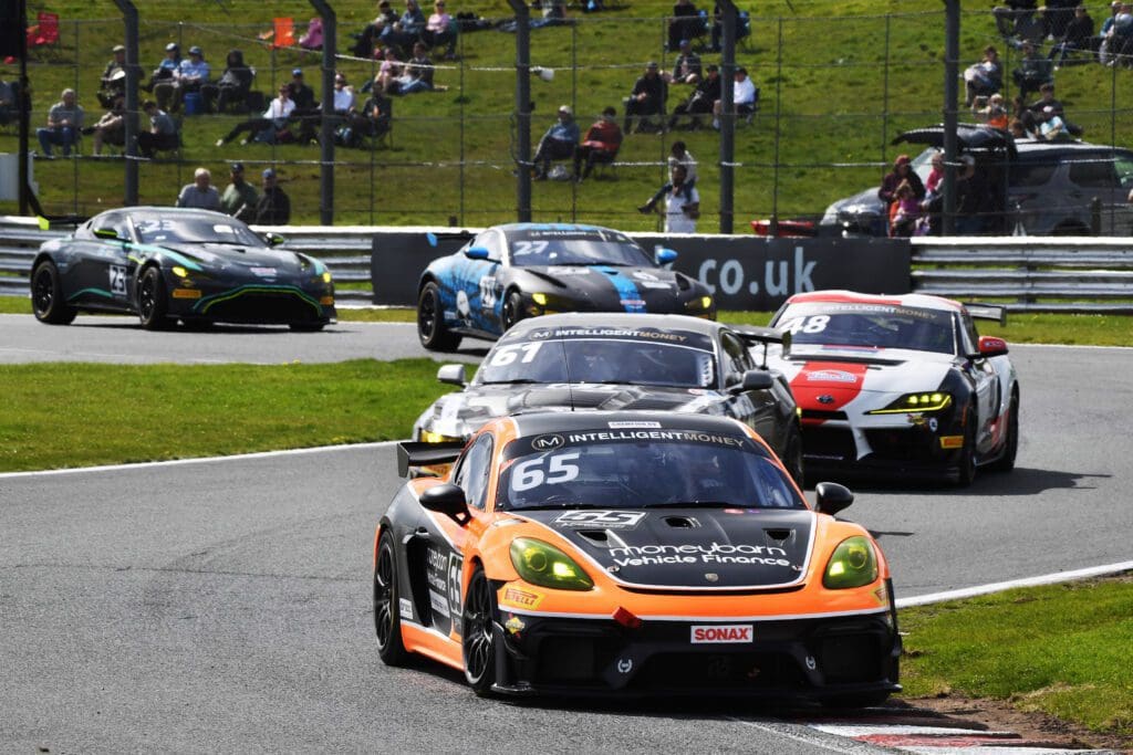 Moneybarn sponsor Seb Hopkins in British GT Championship