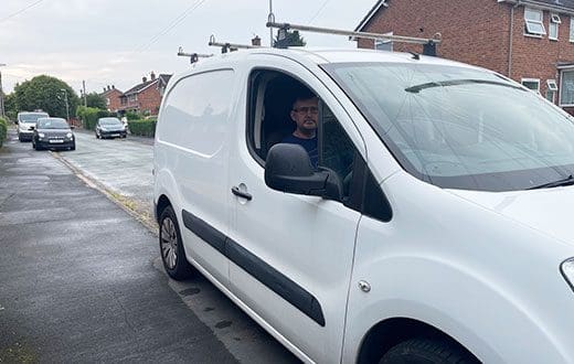 Paul C in his van