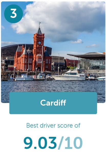 cardiff 3rd best drivers