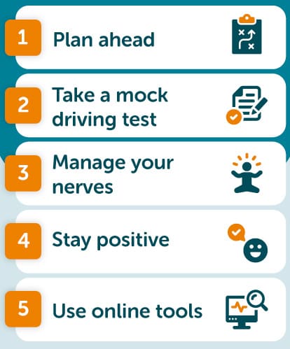 Tips for passing a driving test