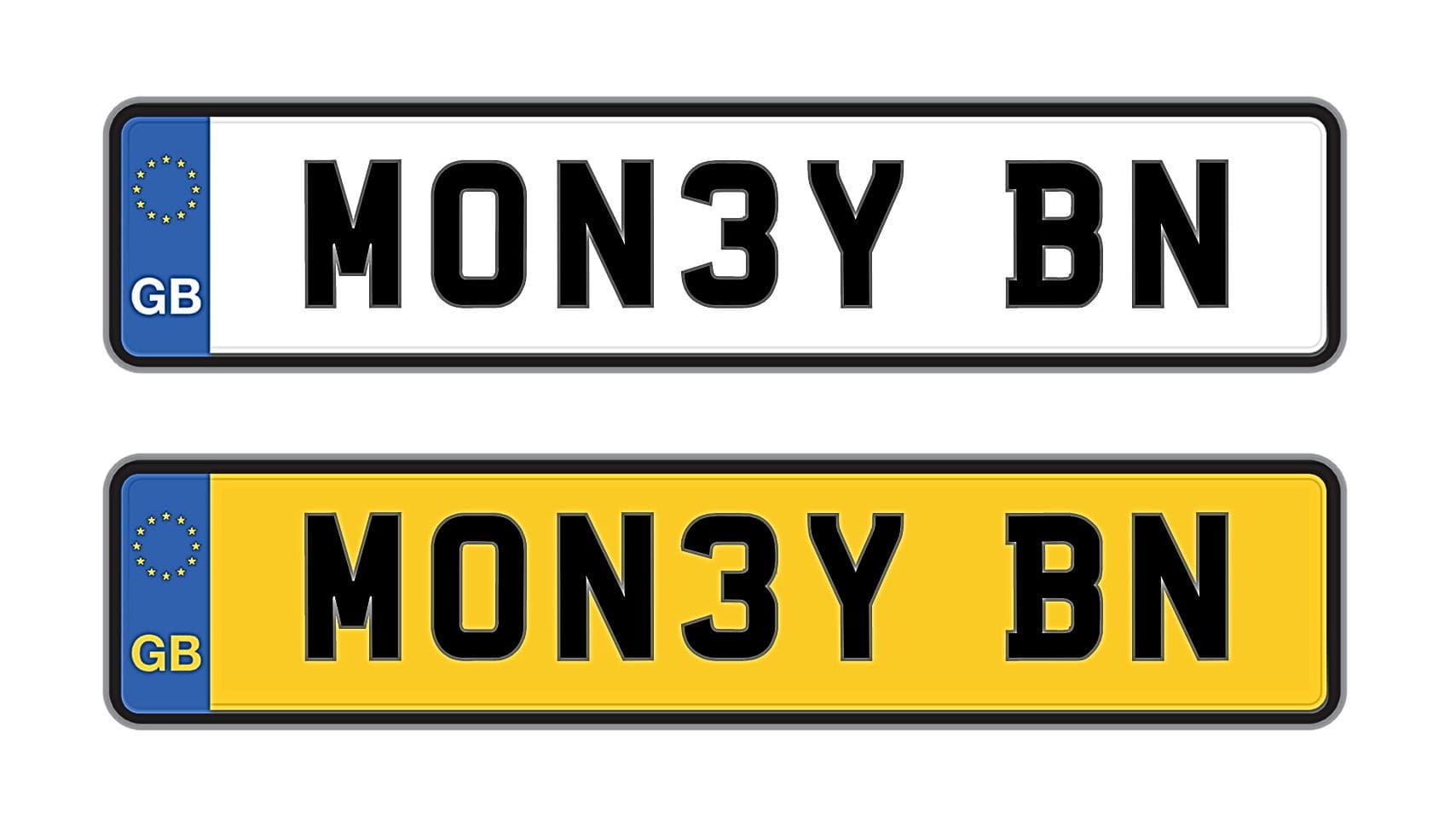 Moneybarn private number plates