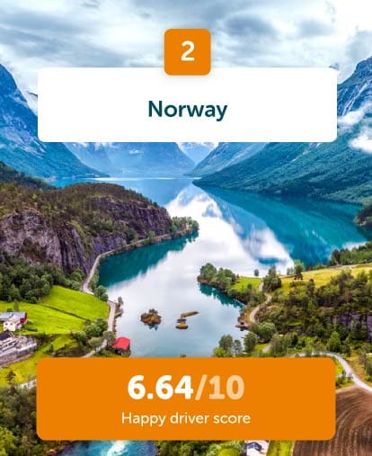 Norway 2nd happiest drivers