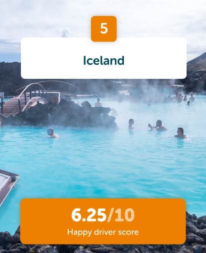 Iceland 5th happiest drivers